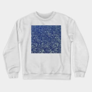 Ocean Waves - Seigaiha Wave - Eclectic Abstract Crewneck Sweatshirt